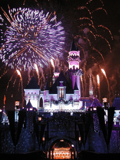 famous and a must see fireworks at the disneyland