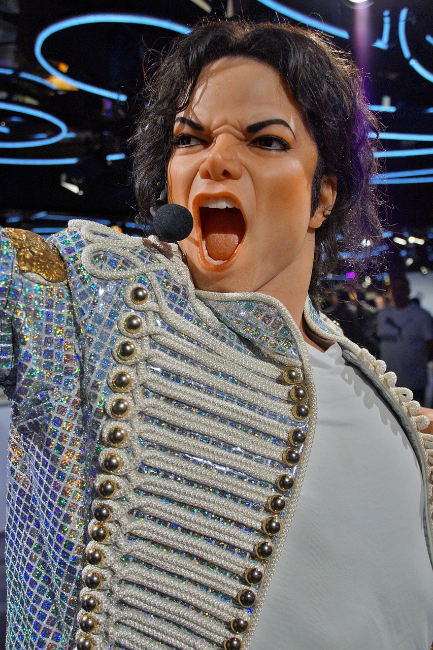 close up of michael jackson performing