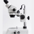 Microscope on a white background